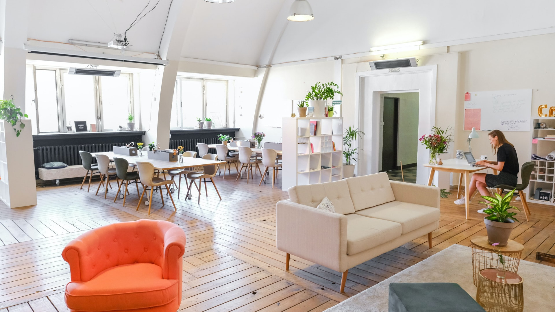 Big White Room with Tables & Chairs