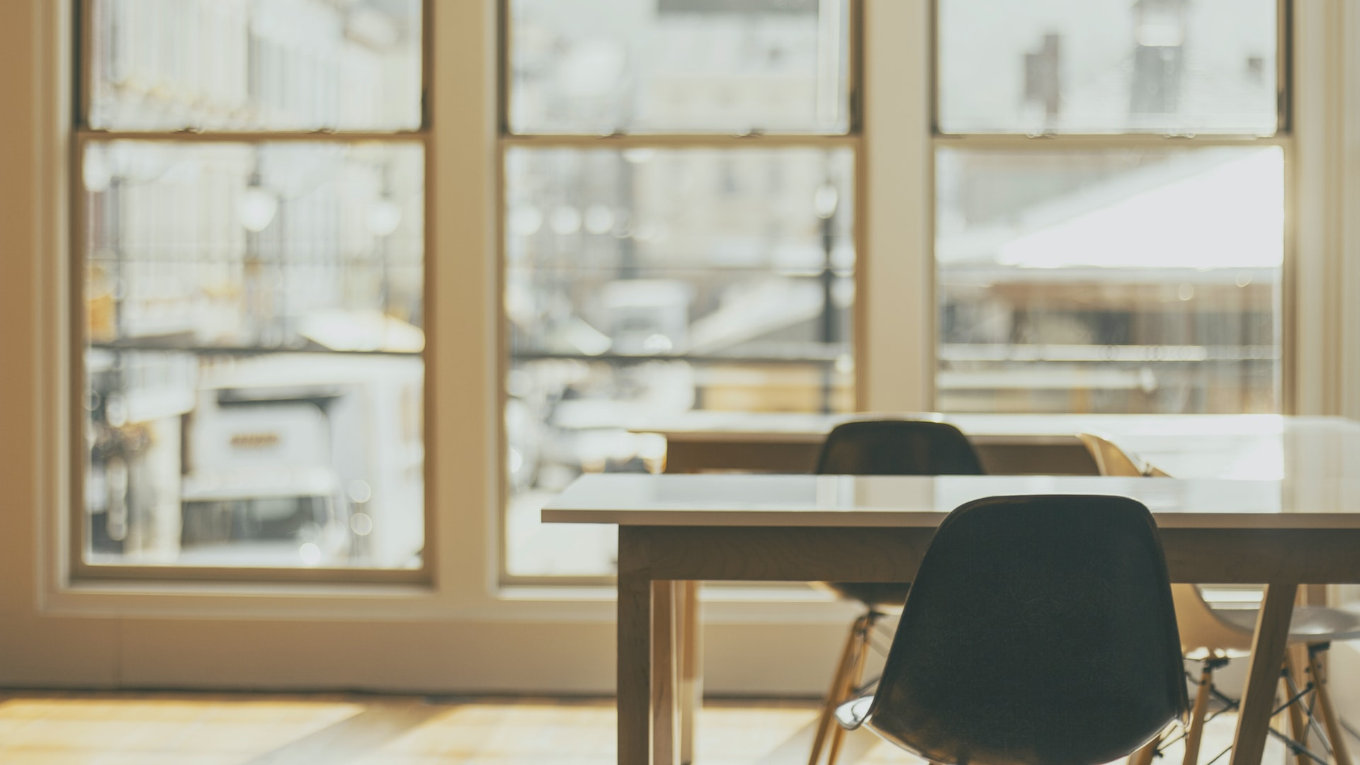 Blurred Background with Tables & Chairs