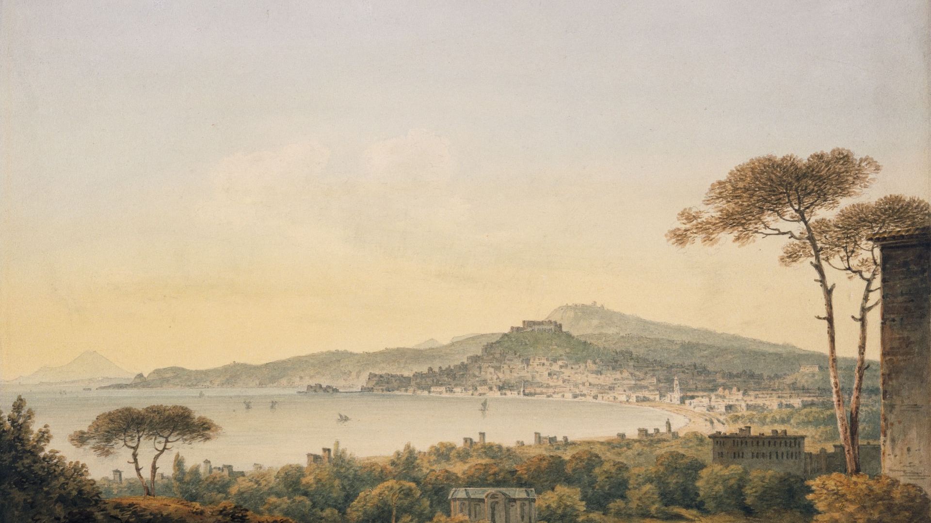 Naples From Sir William Hamilton's Villa