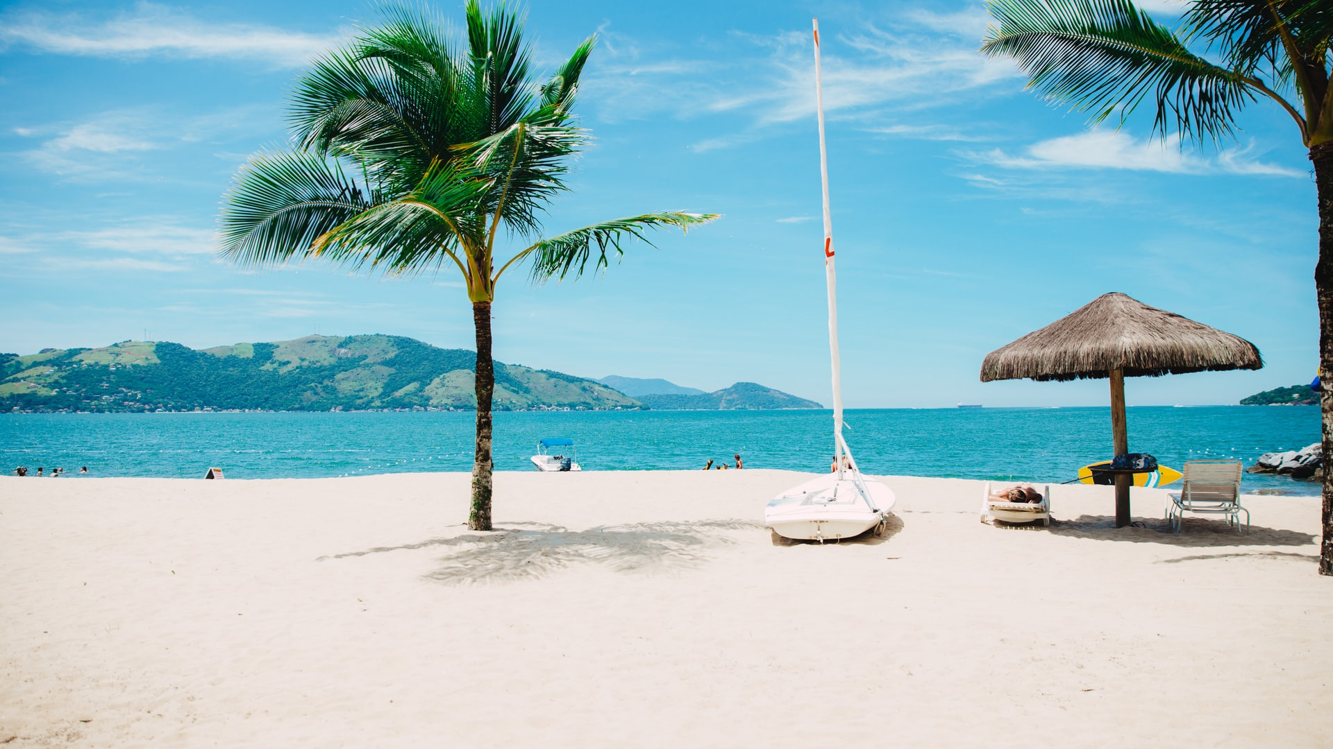 Romantic Beach & Blue Sky in Brazil