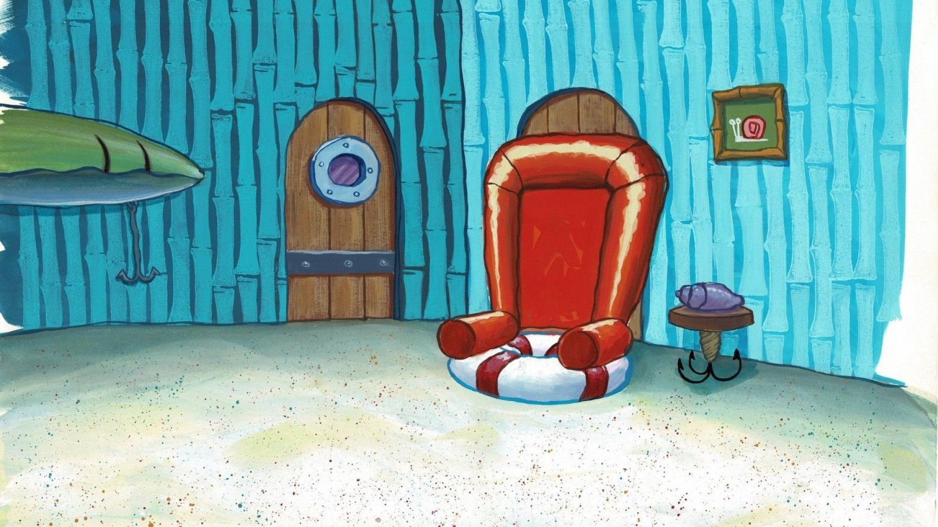 SpongeBob's Big Red Chair in House - FineShare
