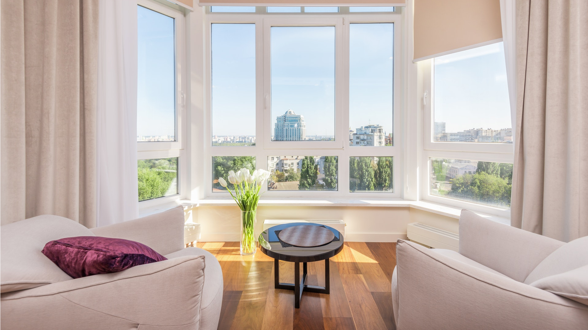 White Room with Large Windows