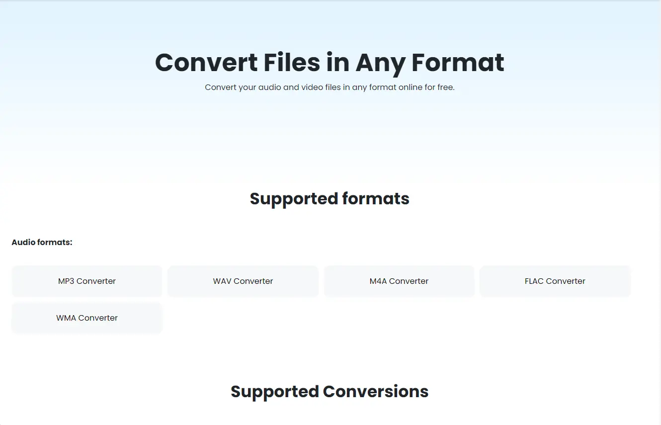 Convert Files in Any Format