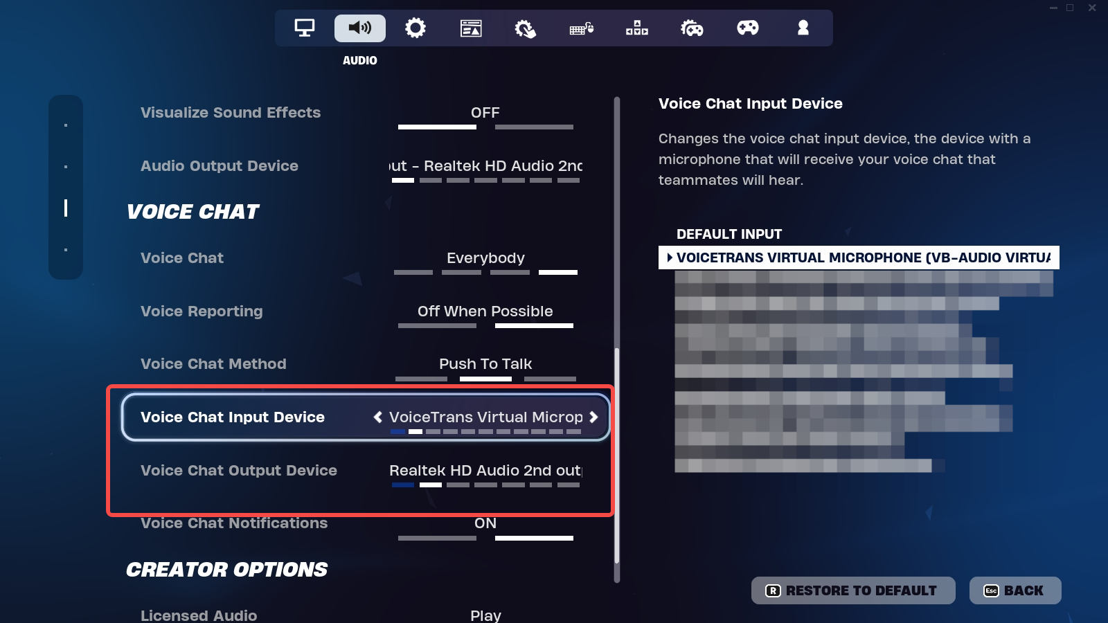 choose input/output devices