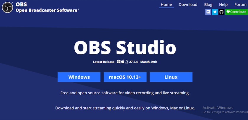 Add OBS Virtual Camera to Discord - Download OBS Studio