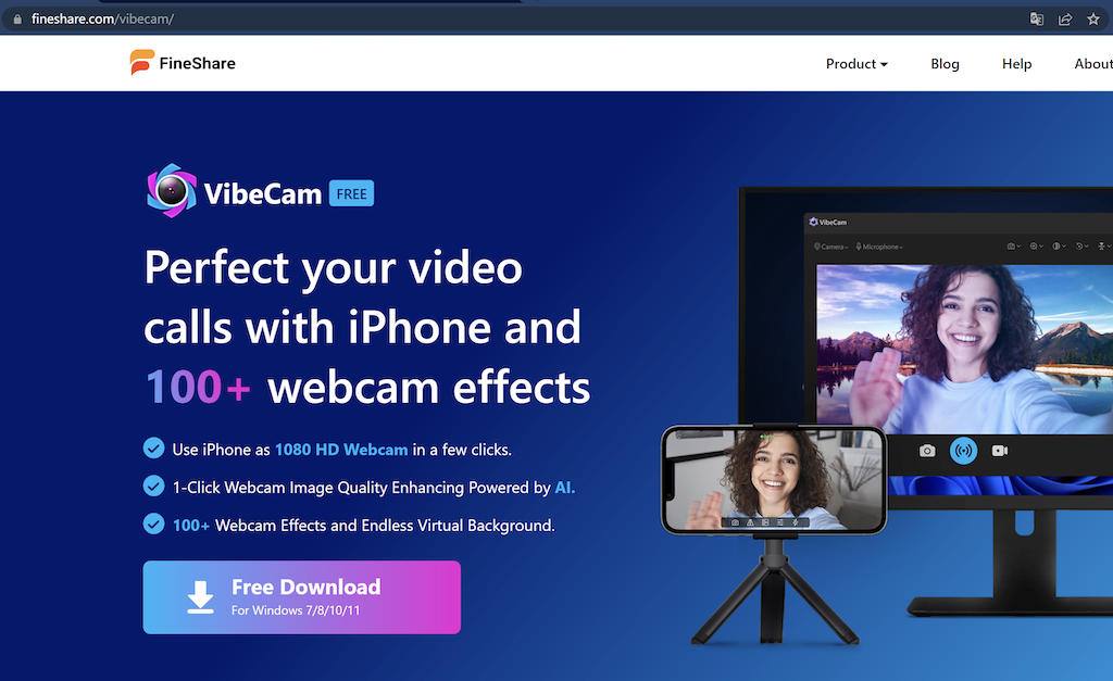 Download VibeCam Desktop Client from fineshare.com