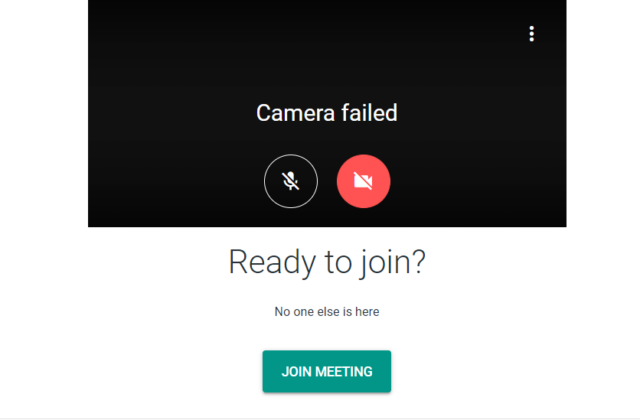 Google Chrome Camera Not Working - Google Meet