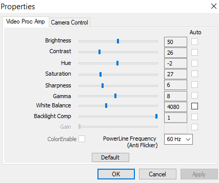 Adjust Webcam Color Settings on Windows PC