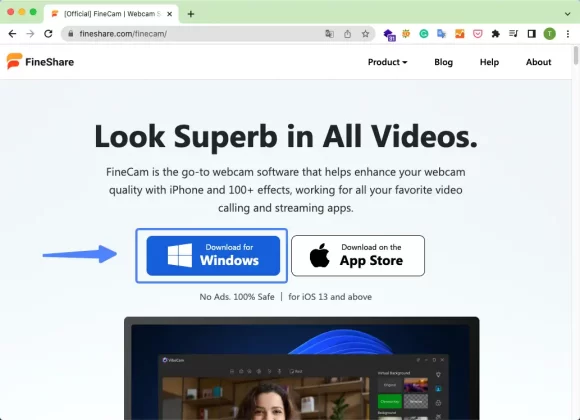 Download FineCam Desktop Client from fineshare.com