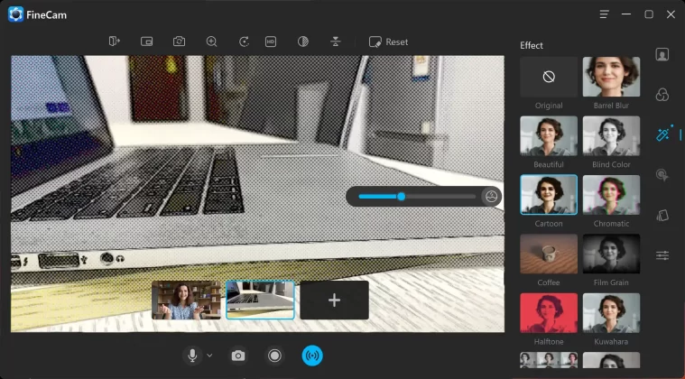 Add Webcam Effects - FineCam