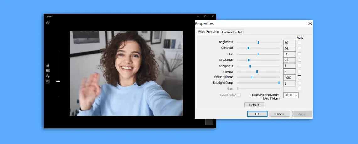 logitech webcam zoom out mac