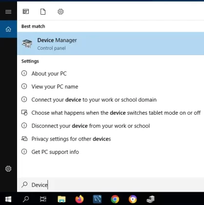 Device Manager - Windows