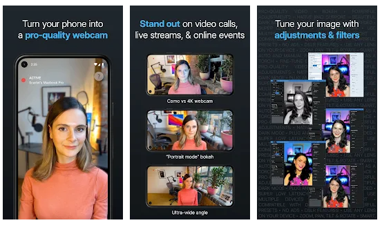 Webcam App Turns Phone into Webcam - Reincubate Camo