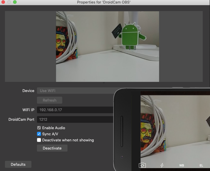 Use Android Phone as Webcam for OBS - DroidCam OBS