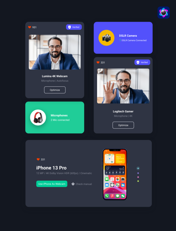 VibeCam Widget Concept 3