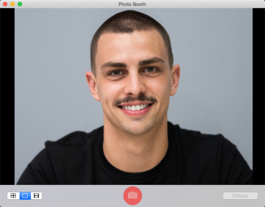 View Webcam Video on Mac - Photo Booth app