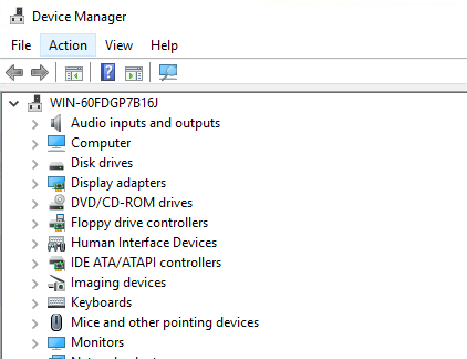 Camera Not Shown in Device Manager