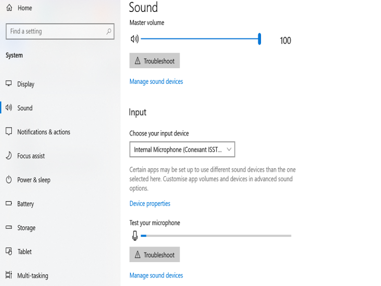 how to check microphone in windows 10