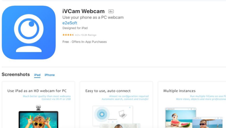 Turn Your iPad into Webcam using iVCam