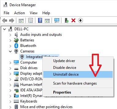 Fix Dell Camera Not Working - Enable Camera