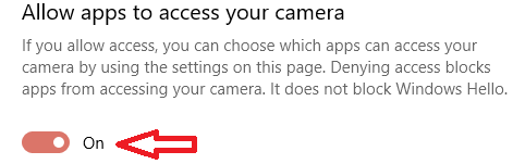 Fix Camera Not Detected - Allow Apps to Access