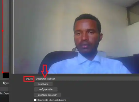 Select Video Capture Source on OBS Studio