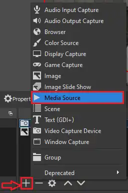 select Media Source