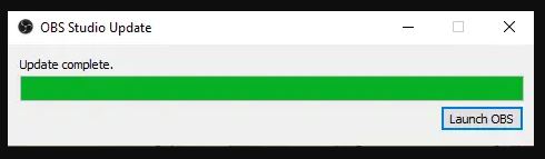 OBS Restart After Update