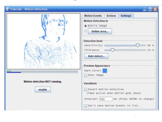 Webcam Monitoring Software for Windows Yawcam