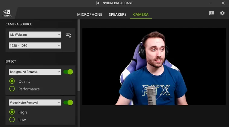 XSplit VCam Alternatives - NVIDIA BROADCAST