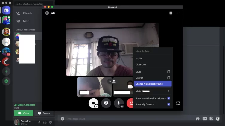 Change Discord Webcam Background on Mac