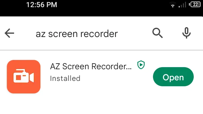 Install AZ Screen Recorder