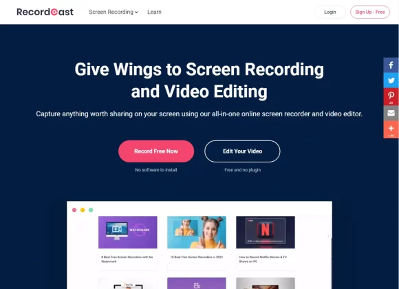 Record Cast Online Screen Recorder