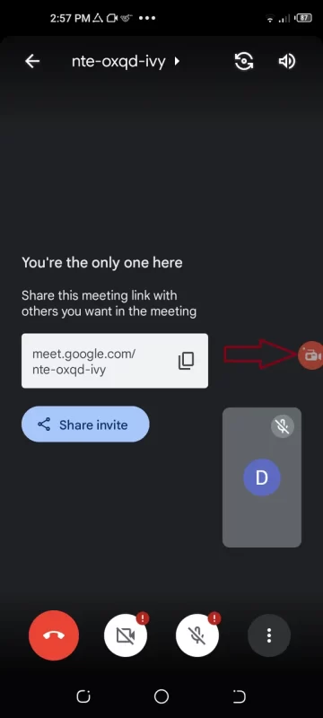 Record Google Meet on Android