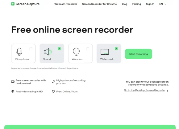 Screen Capture - Free Online Screen Recorder