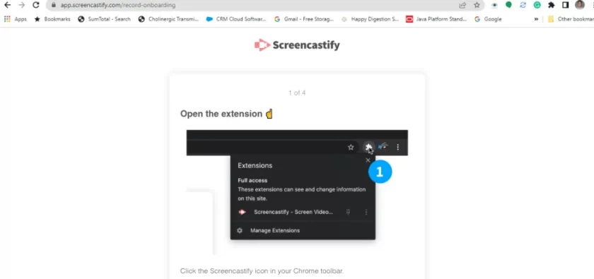 ScreenCastify Extention