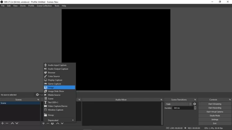 Add Image Source on OBS Studio