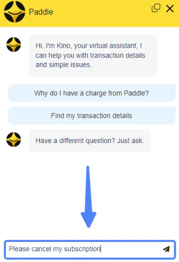 Use Virtual Assistant to Cancel Subscription