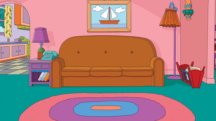 Simpsons Couch Zoom Background