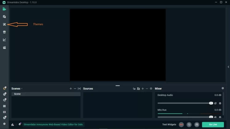 Go to Streamlabs Themes