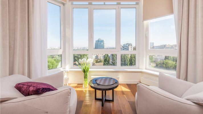 White Room with Large Windows