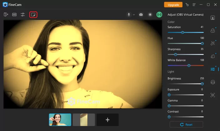 camera reset