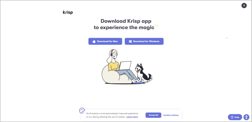 Krisp website