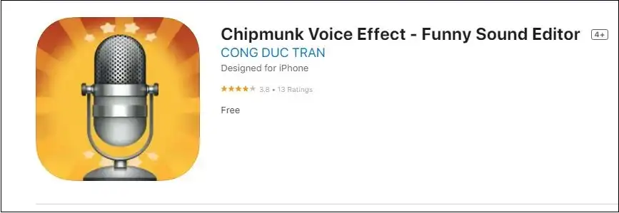 Chipmunk voice effect funny sound editor for iPhone