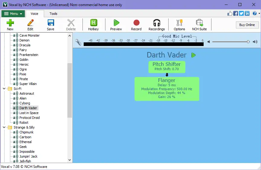 Voxal Voice Changer