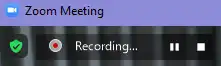 recording control bar