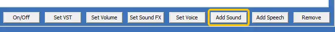 Add Sound button