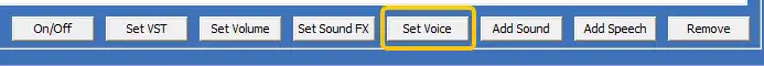 click Set Voice at the bottom of the interface