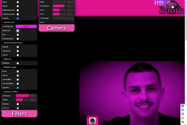 Online Camera Filters- HD Booth