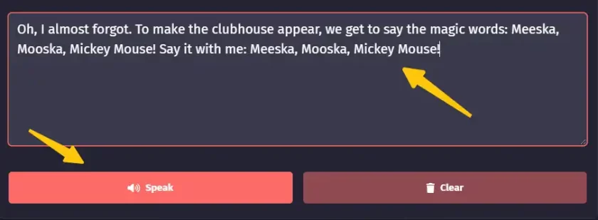 type or paste text to generate speech